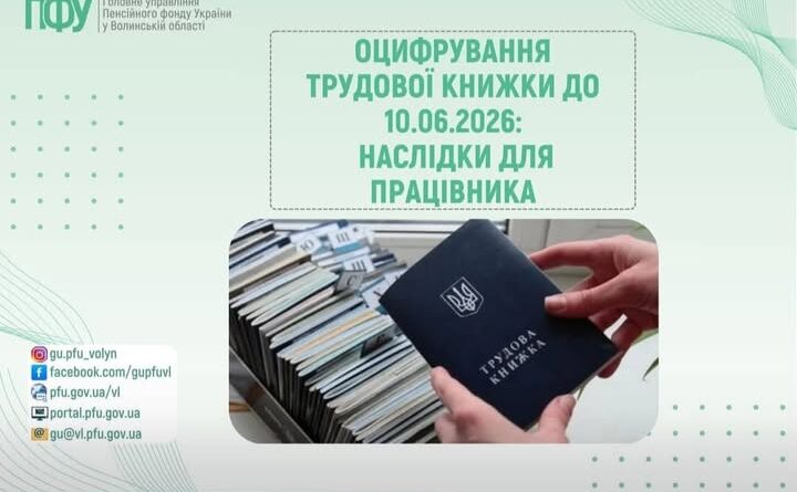 ОЦИФРУВАННЯ ТРУДОВОЇ КНИЖКИ ДО 10.06.2026: НАСЛІДКИ ДЛЯ ПРАЦІВНИКА ОЦИФРУВАННЯ ТРУДОВОЇ КНИЖКИ ДО 10.06.2026: НАСЛІДКИ ДЛЯ ПРАЦІВНИКА